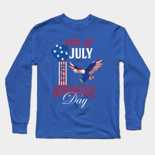 4th of July 1776  American independence day design Long Sleeve T-Shirt